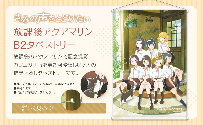 きみの声をとどけたい　放課後アクアマリン B2タペストリー